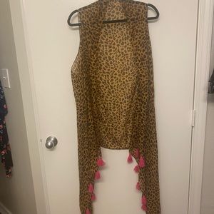 Southern Stitch Leopard print Kimono